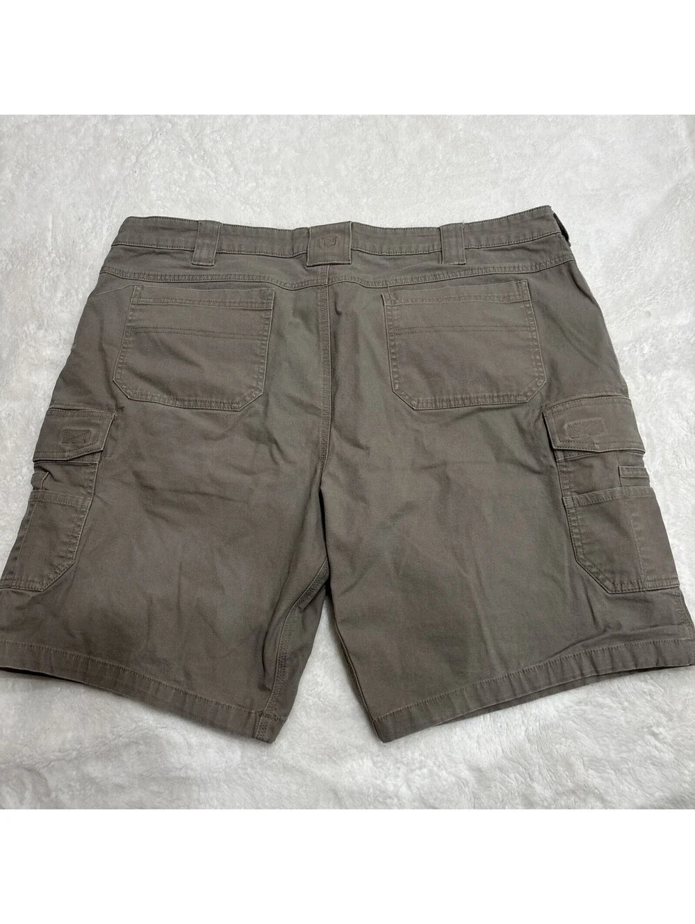 Noble Outfitters Men's 44 Hammer Drill Canvas Cargo Shorts Beige Khaki